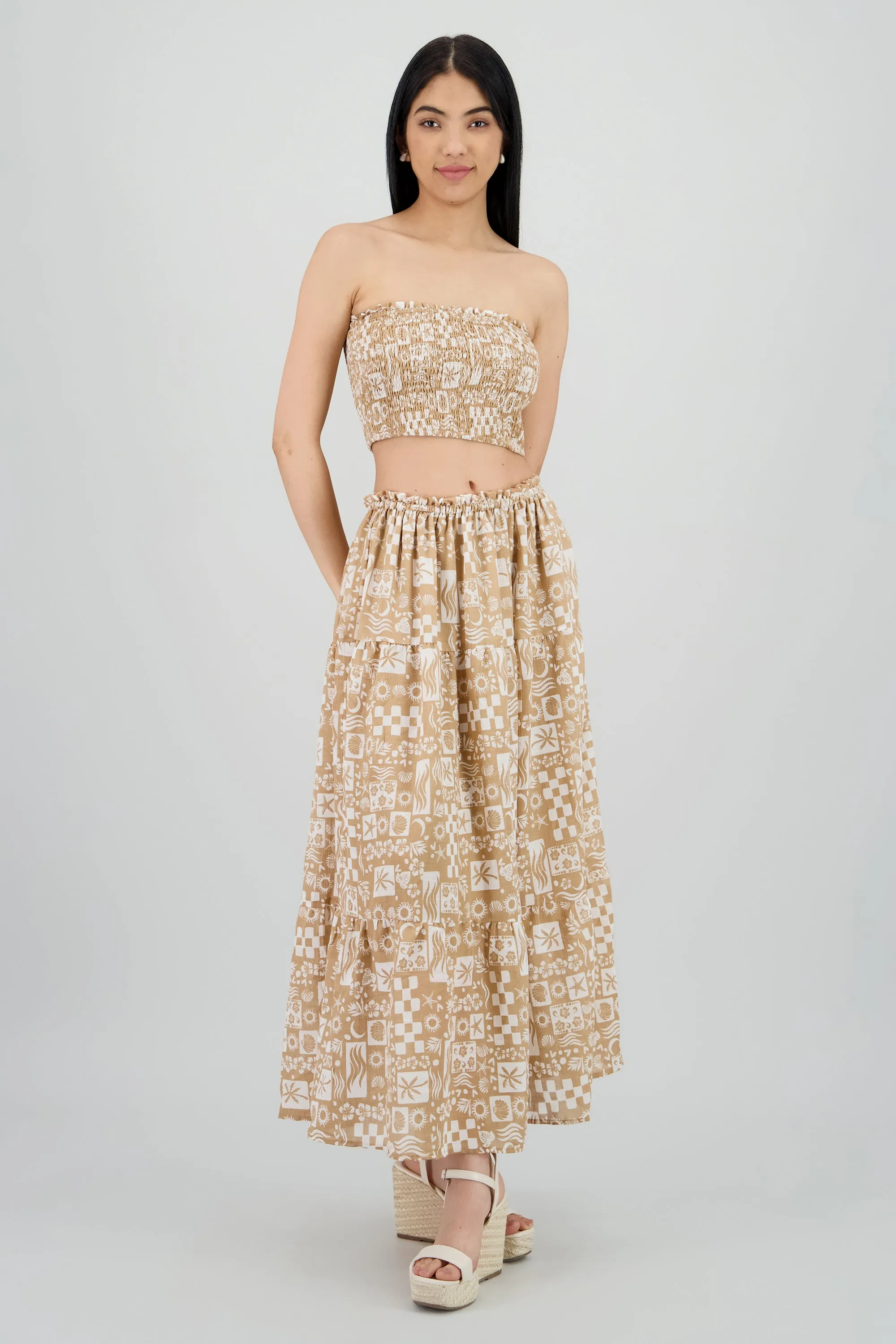 Falda maxi estampado sold by Shasa