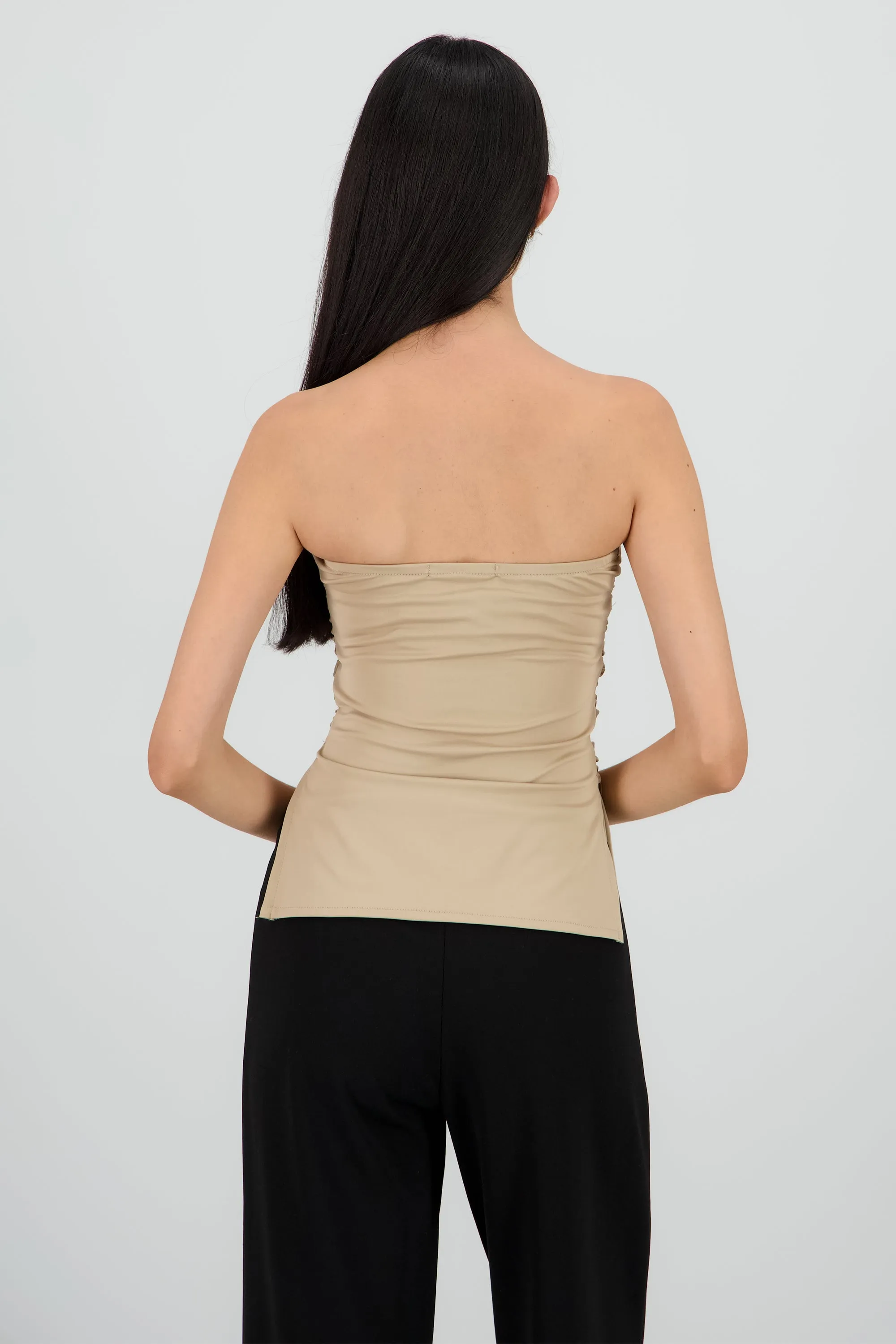 Top tubo drapeado con aberturas en costados sold by Shasa product image thumbnail 4