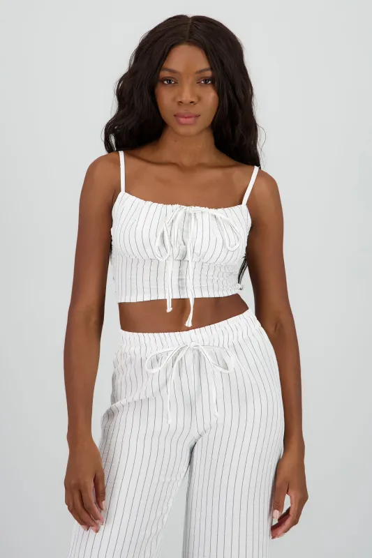Top textura frunce tirantes sold by Shasa