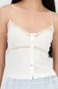 Top tirantes detalle encaje botones sold by Shasa
