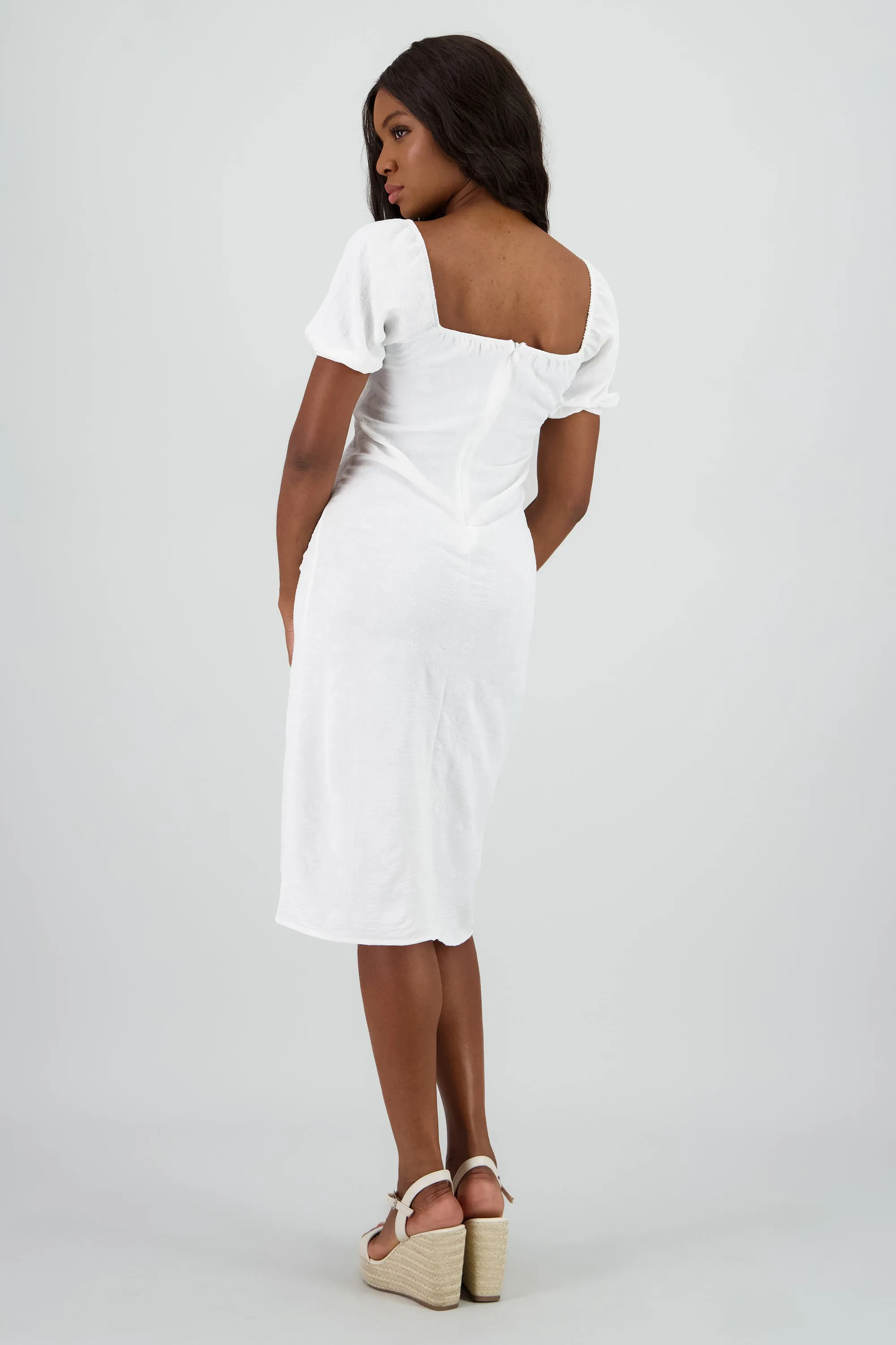 Vestido midi manga abullonada c/abertura sold by Shasa product image thumbnail 4