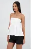 Top sastre strapless abertura espalda sold by Shasa