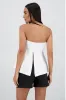 Top sastre strapless abertura espalda sold by Shasa