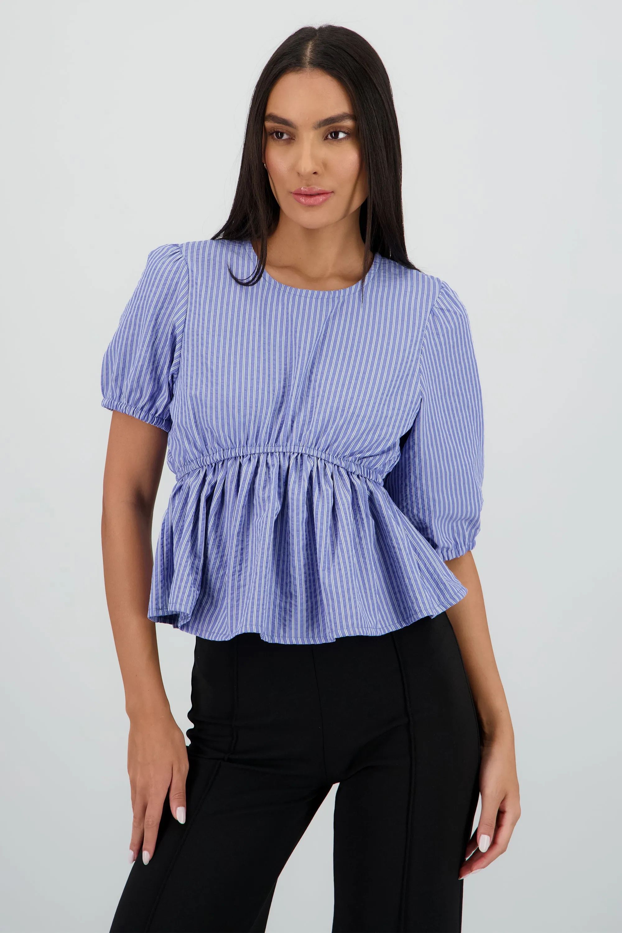 Blusa manga larga detalle moño en espalda rayas sold by Shasa product image thumbnail 2