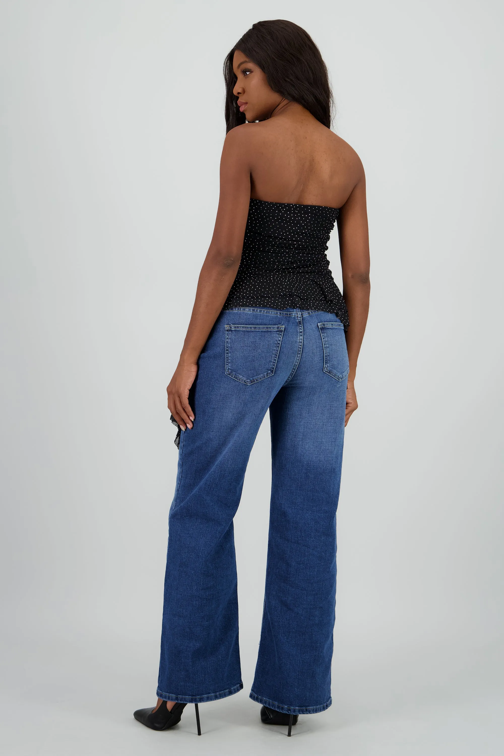 Top strapless drapeado con brillos sold by Shasa product image thumbnail 4