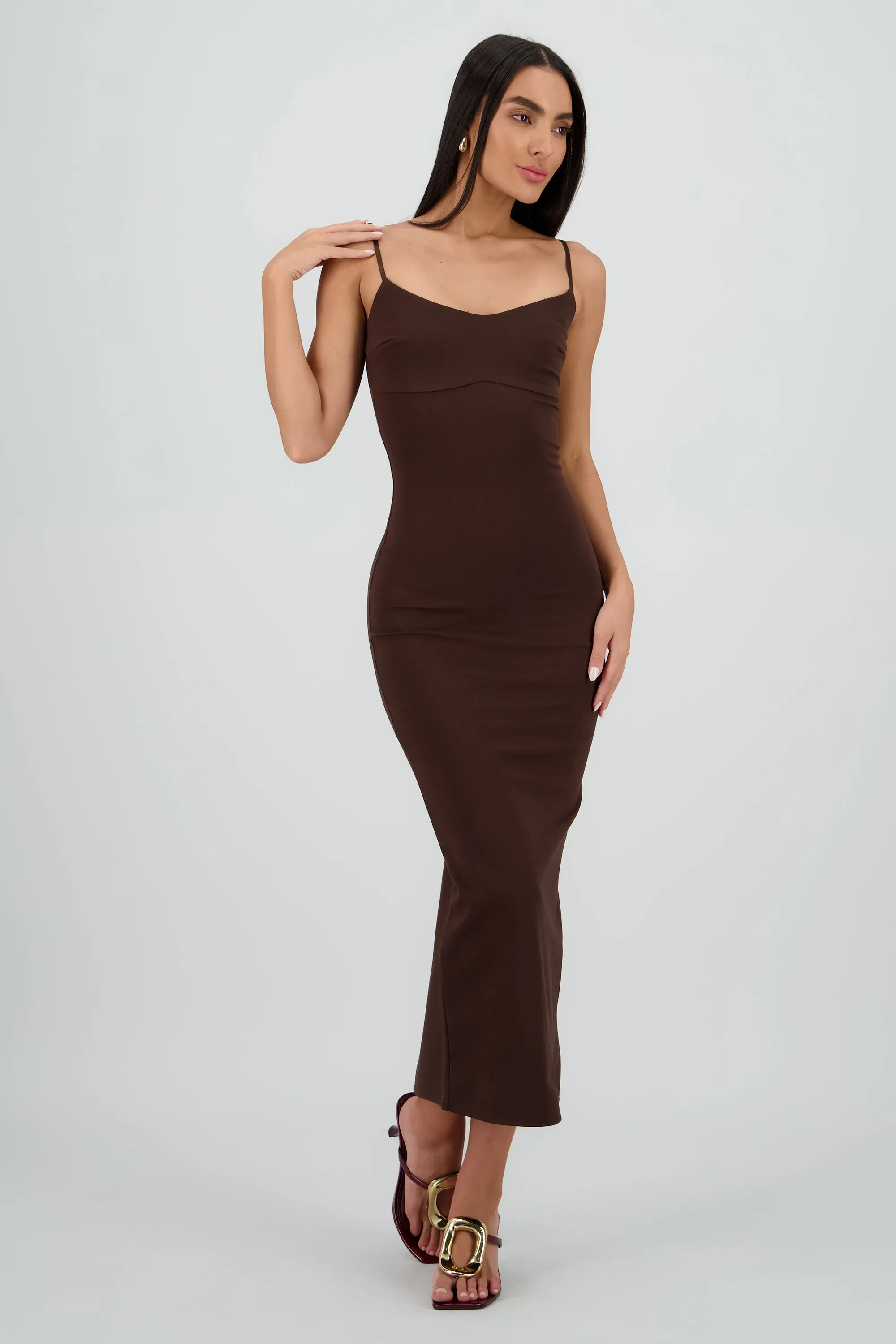Maxi vestido bodycon liso sold by Shasa
