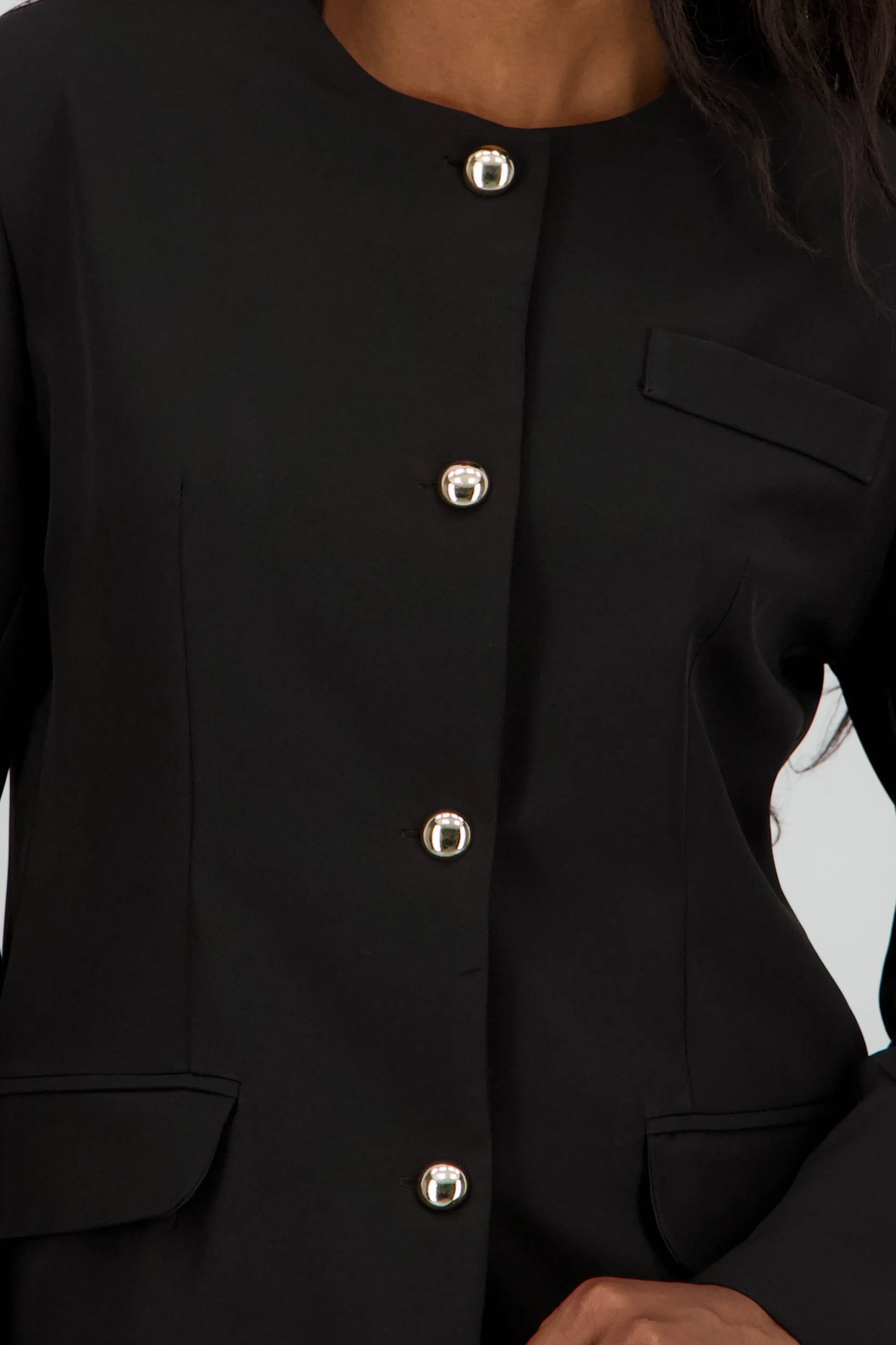 Blazer cuello redondo boton dorado sold by Shasa product image thumbnail 5