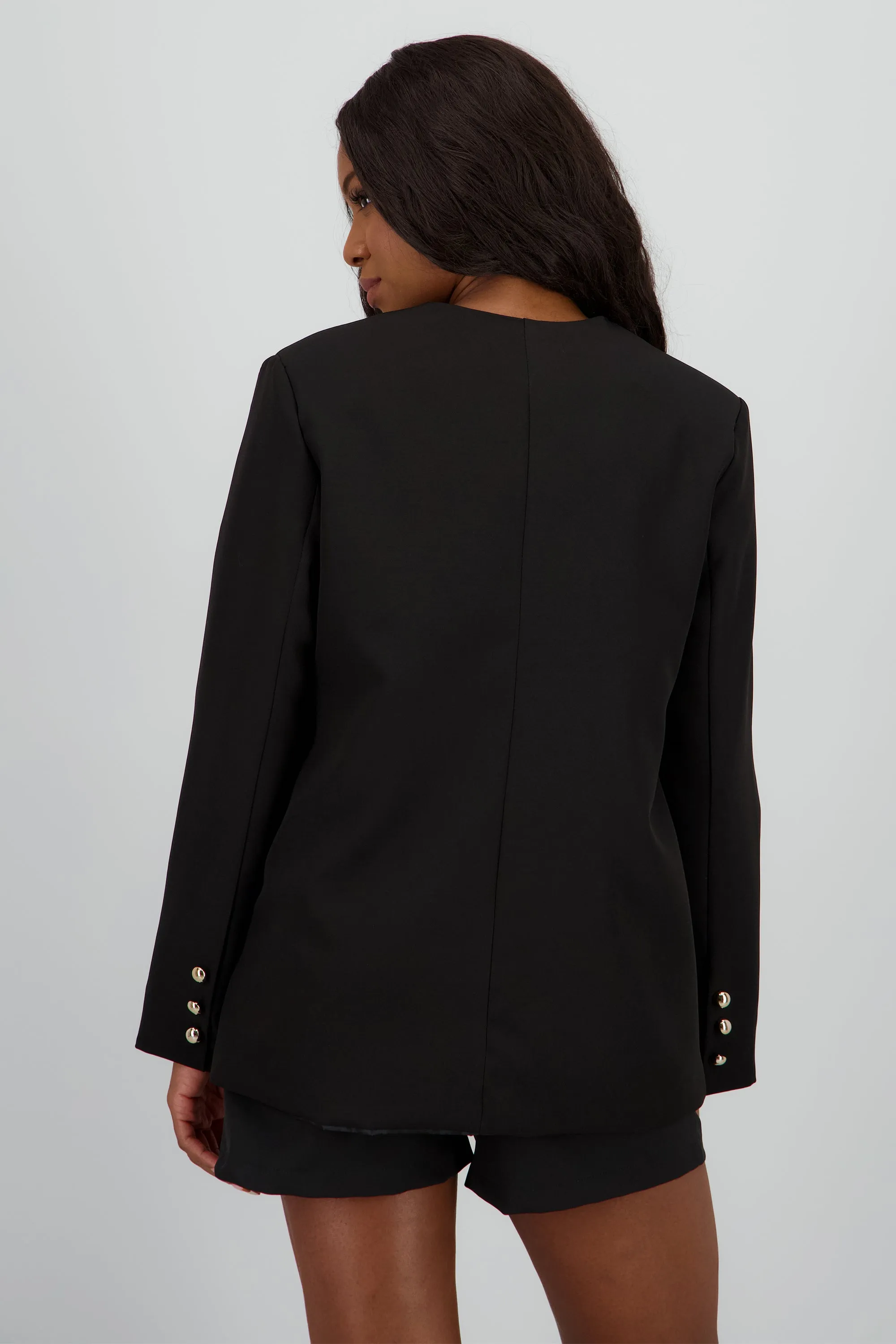 Blazer cuello redondo boton dorado sold by Shasa product image thumbnail 4