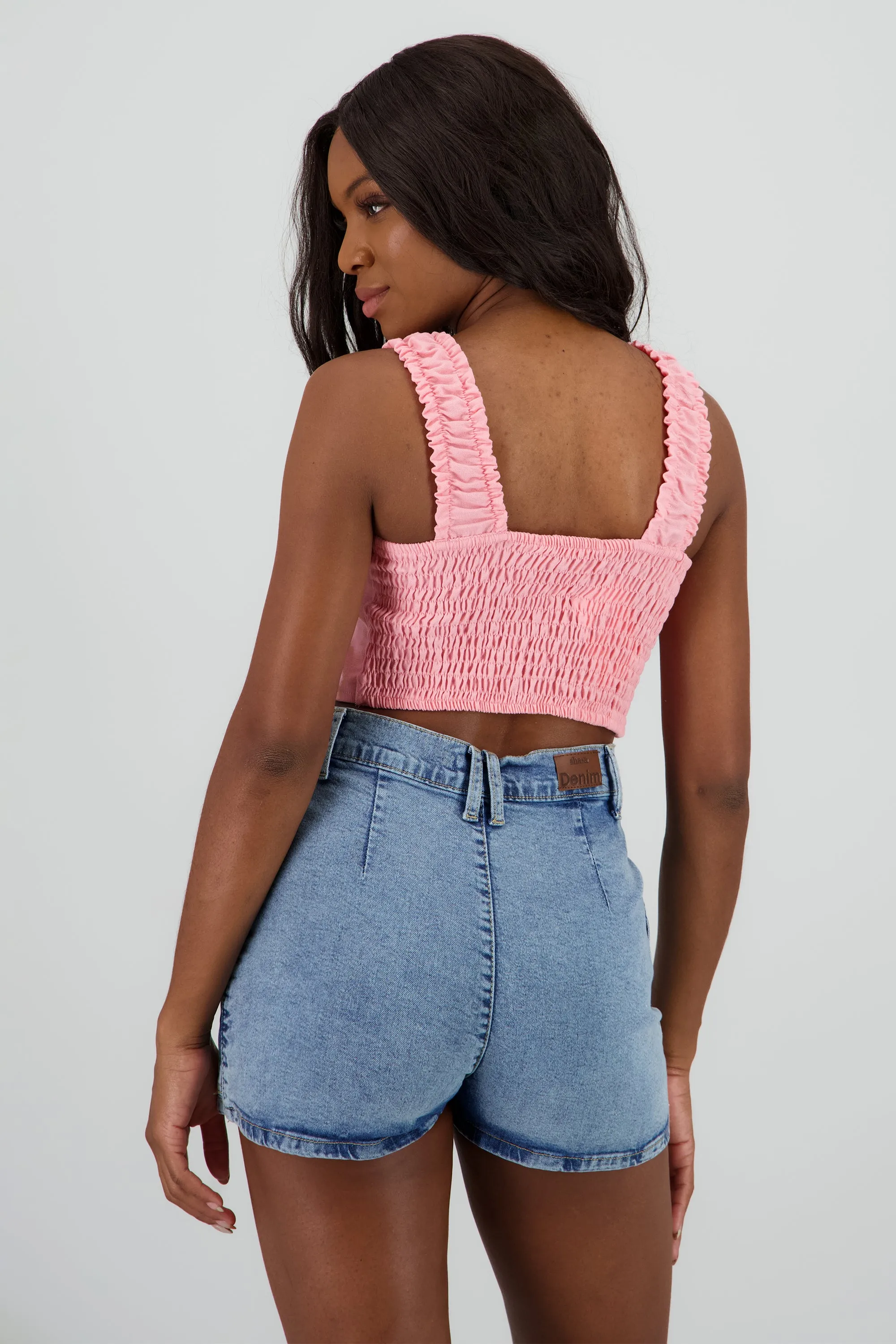 Top crop tirantes resorte lino sold by Shasa product image thumbnail 4