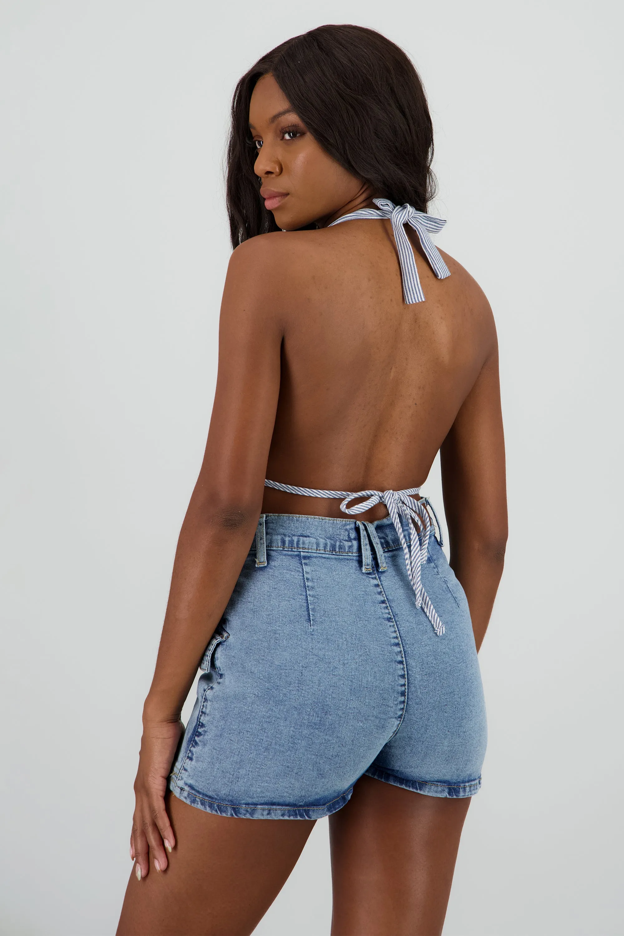 Top amarre espalda descubierta rayas sold by Shasa product image thumbnail 4