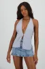 Top amarre espalda descubierta rayas sold by Shasa