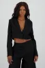 Saco crop detalle solapa sold by Shasa