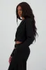 Saco crop detalle solapa sold by Shasa
