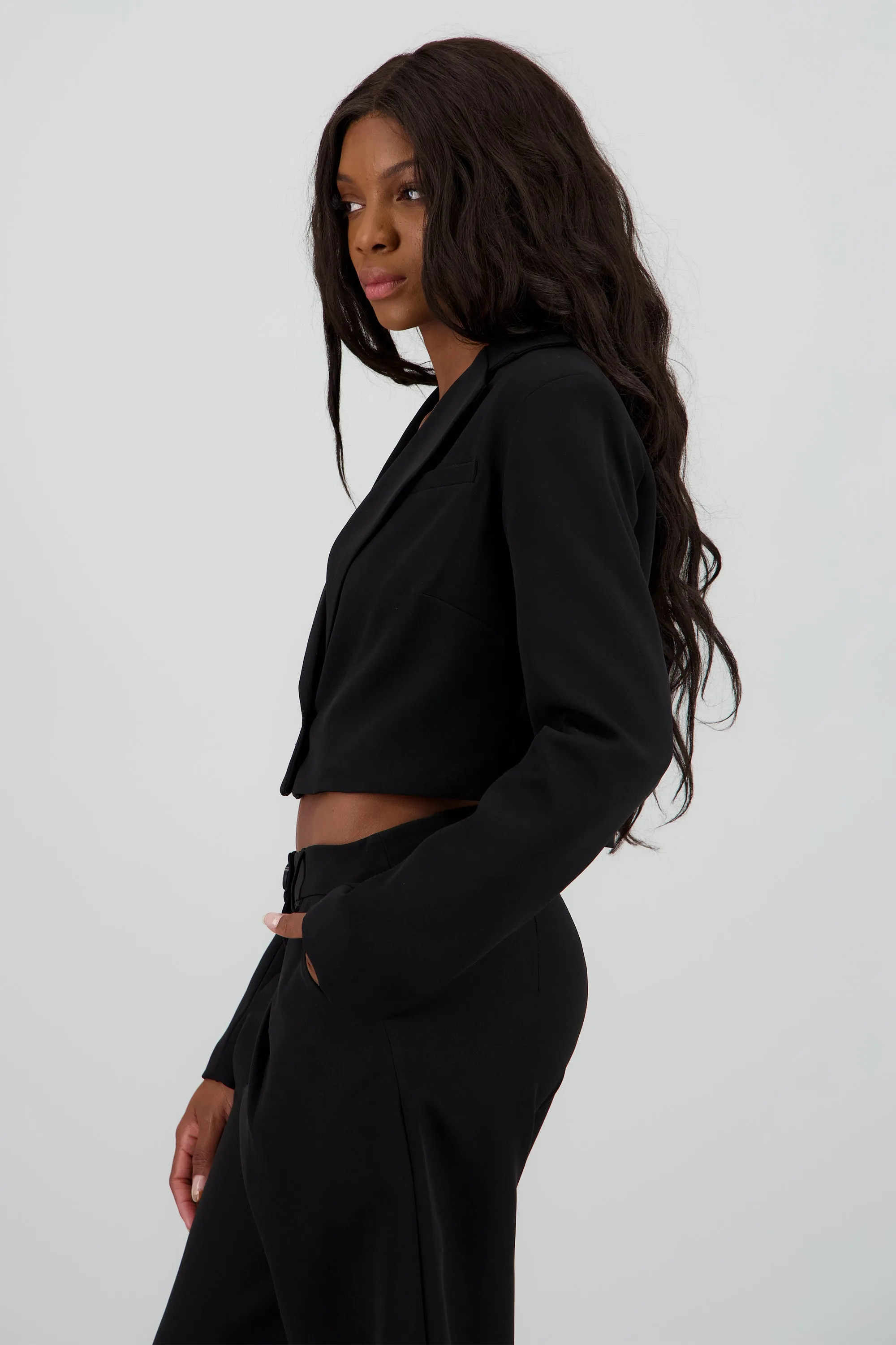 Saco crop detalle solapa sold by Shasa product image thumbnail 3