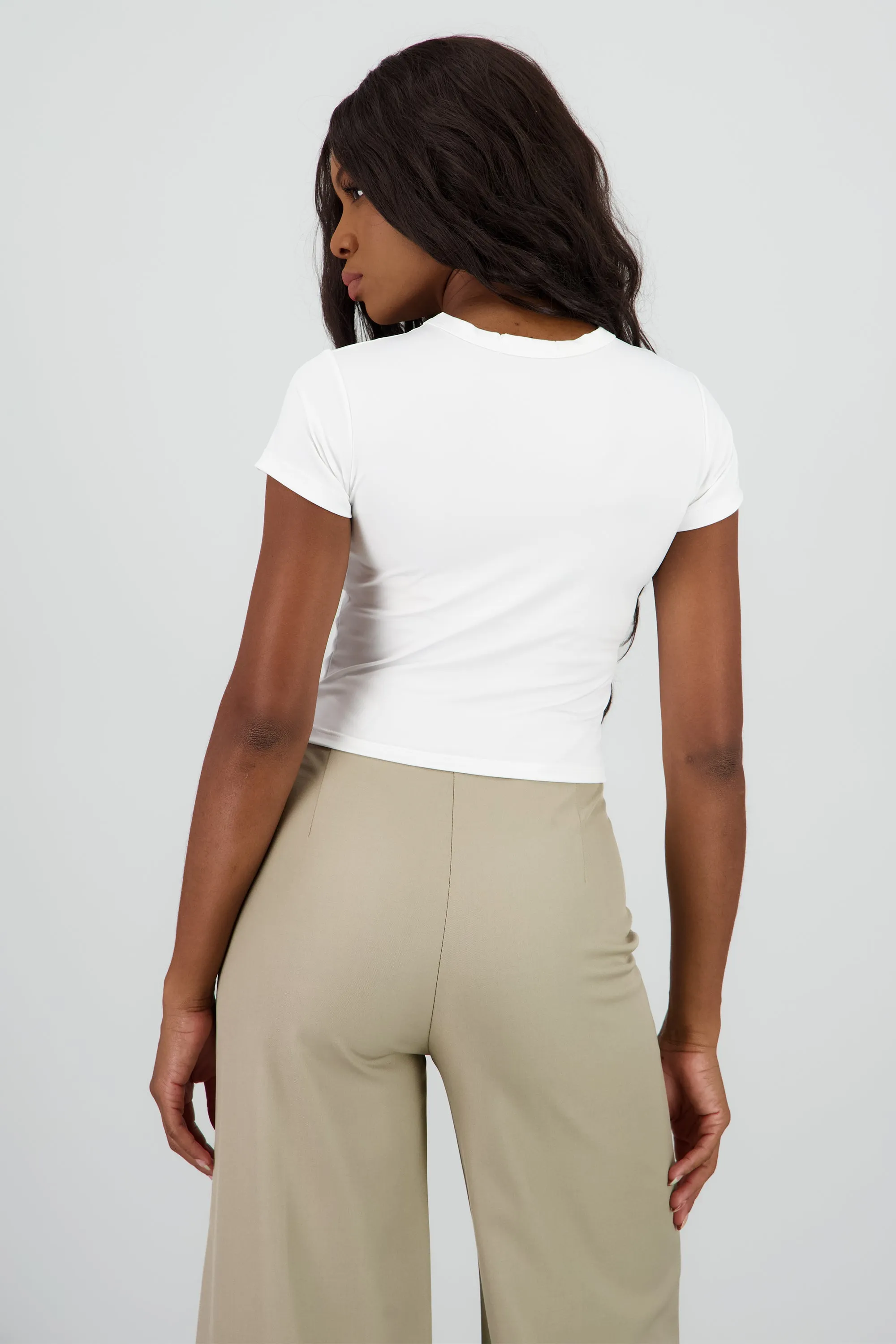 Top corto manga corta escote redondo sold by Shasa product image thumbnail 4