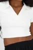 Playera crop tipo polo manga corta sold by Shasa