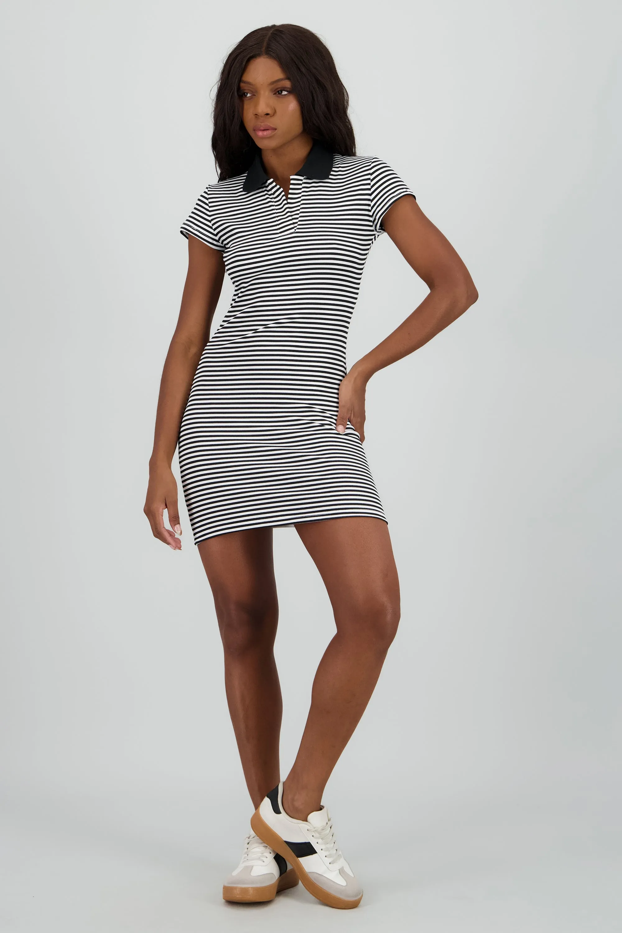 Vestido polo bodycon estampado de rayas sold by Shasa product image thumbnail 2