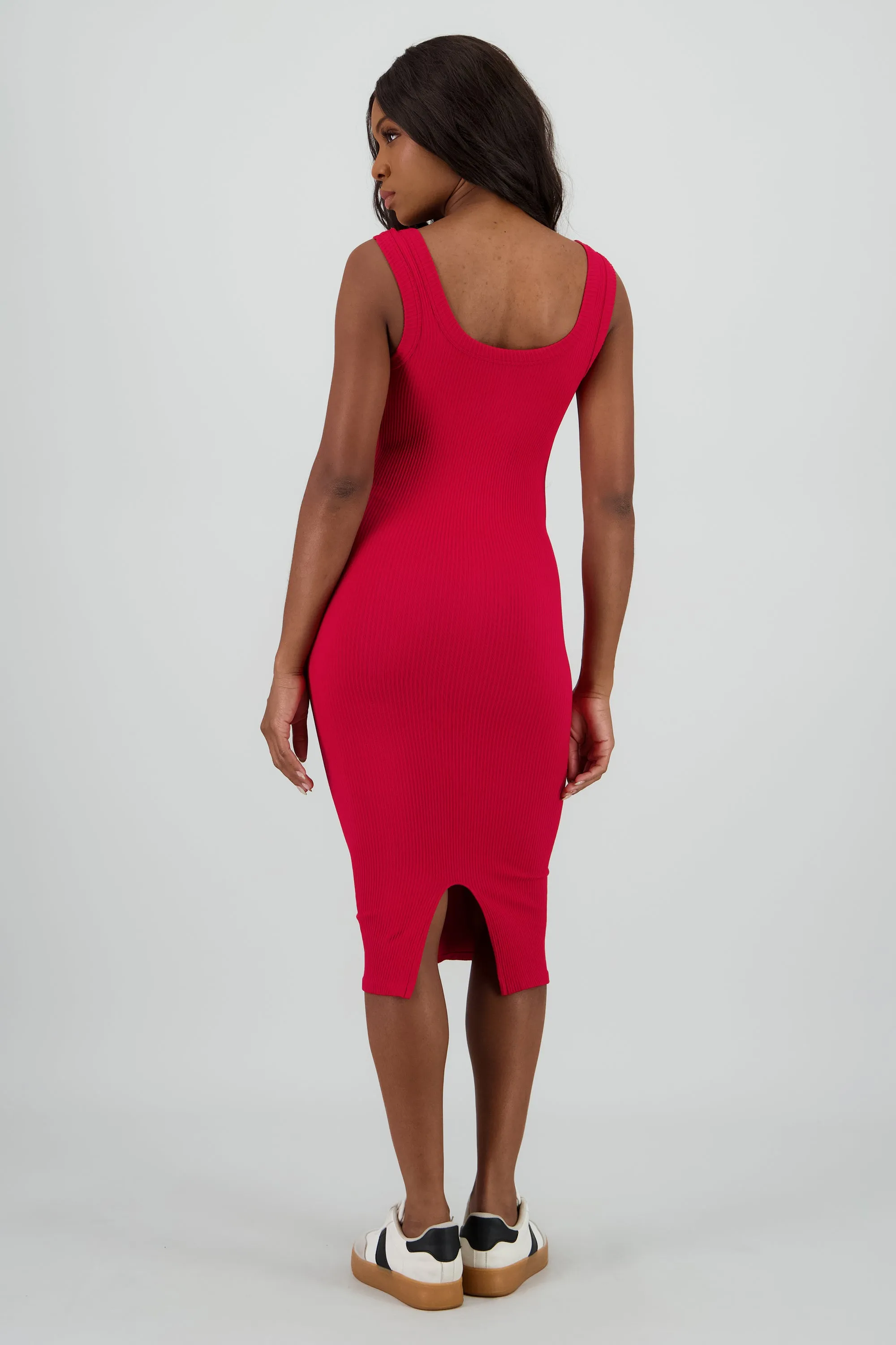 Vestido midi detalle seamless liso sold by Shasa product image thumbnail 4