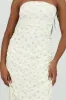 Vestido strapless de mesh estampado sold by Shasa