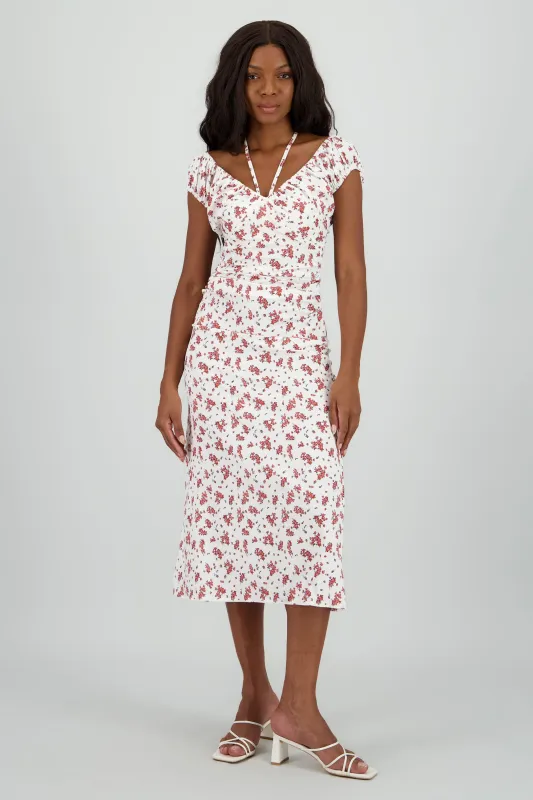 Vestido maxi estampado flores sold by Shasa
