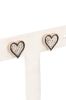 Aretes corazón brillos sold by Shasa