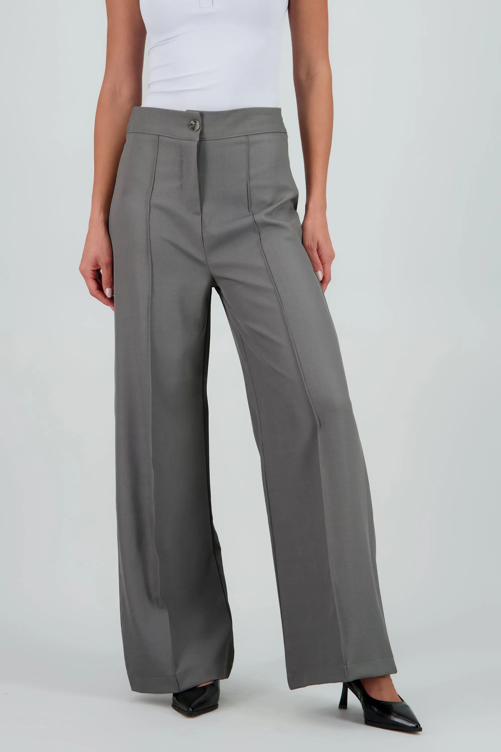 Pantalon amplio liso detalle costura sold by Shasa product image thumbnail 2