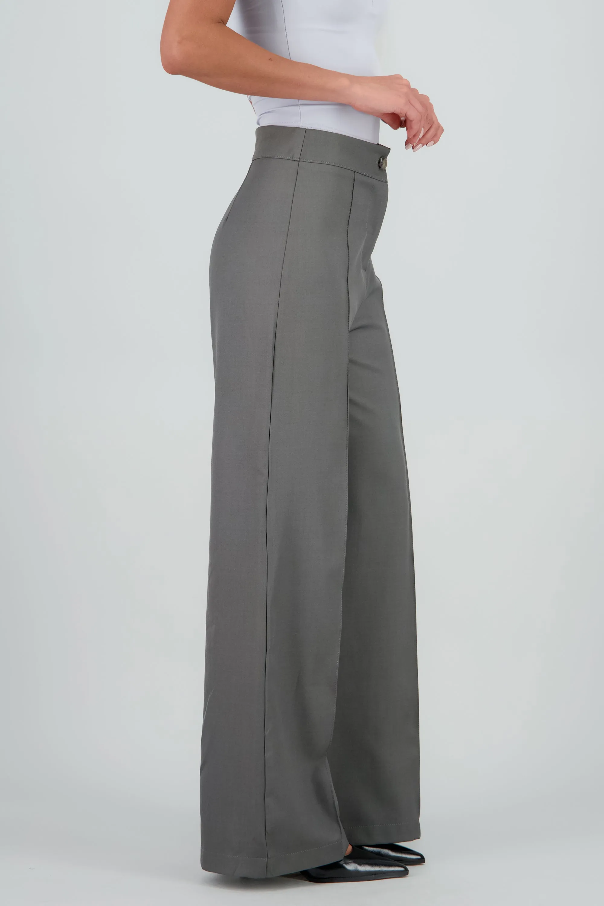 Pantalon amplio liso detalle costura sold by Shasa product image thumbnail 3