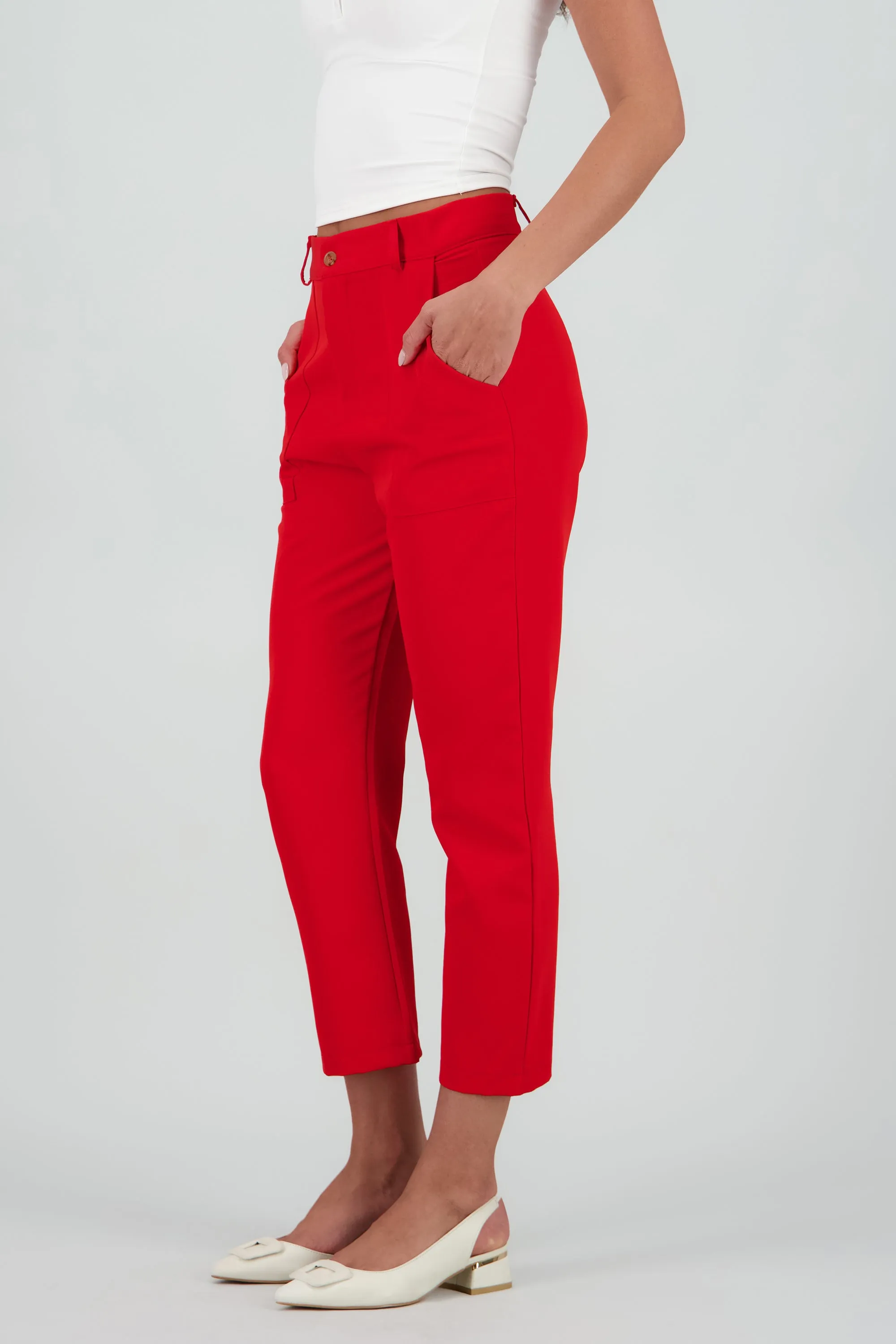 Pantalón Cintura Alta Capri Bolsas sold by Shasa product image thumbnail 3