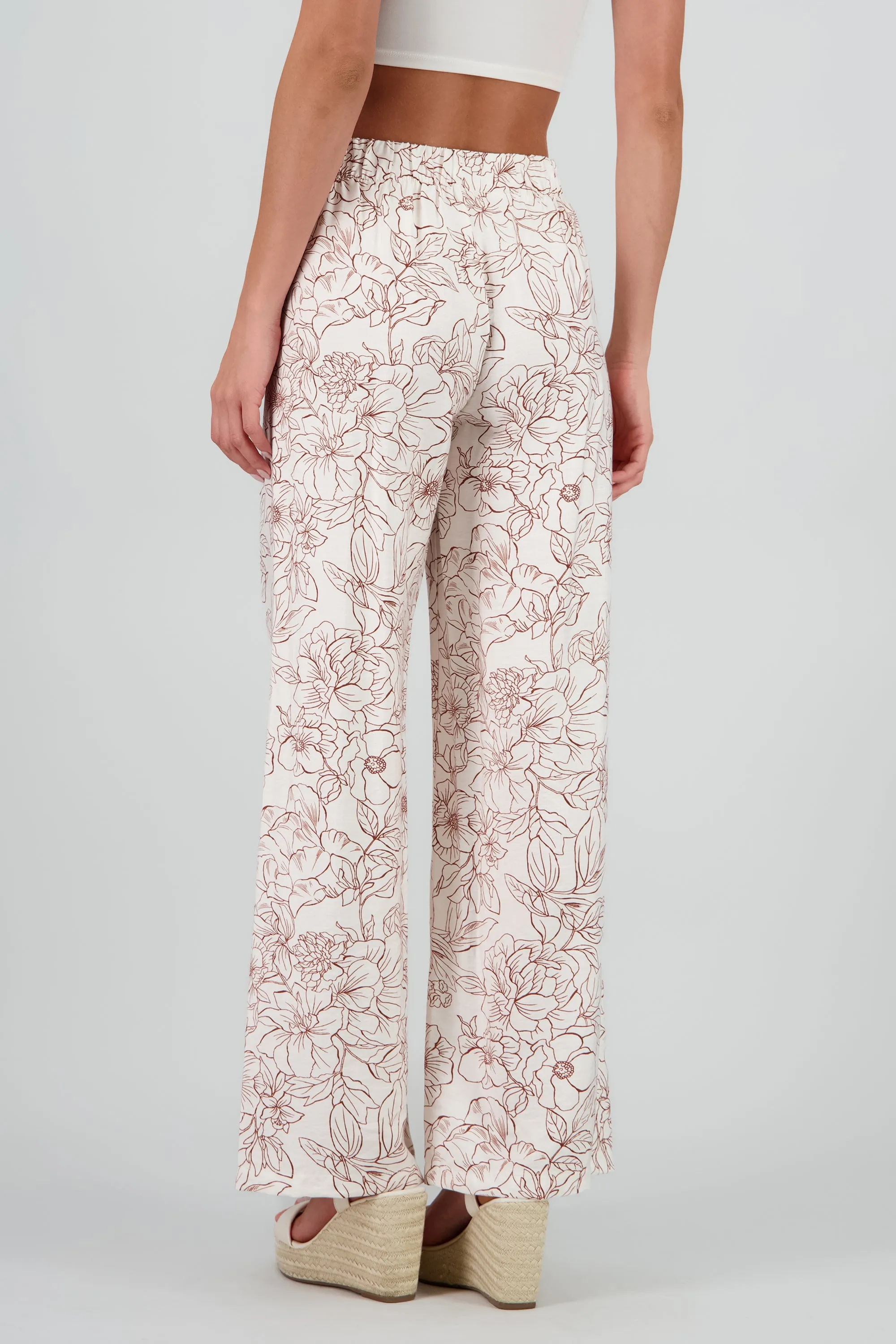 Pantalones amplio estampado flores sold by Shasa product image thumbnail 4