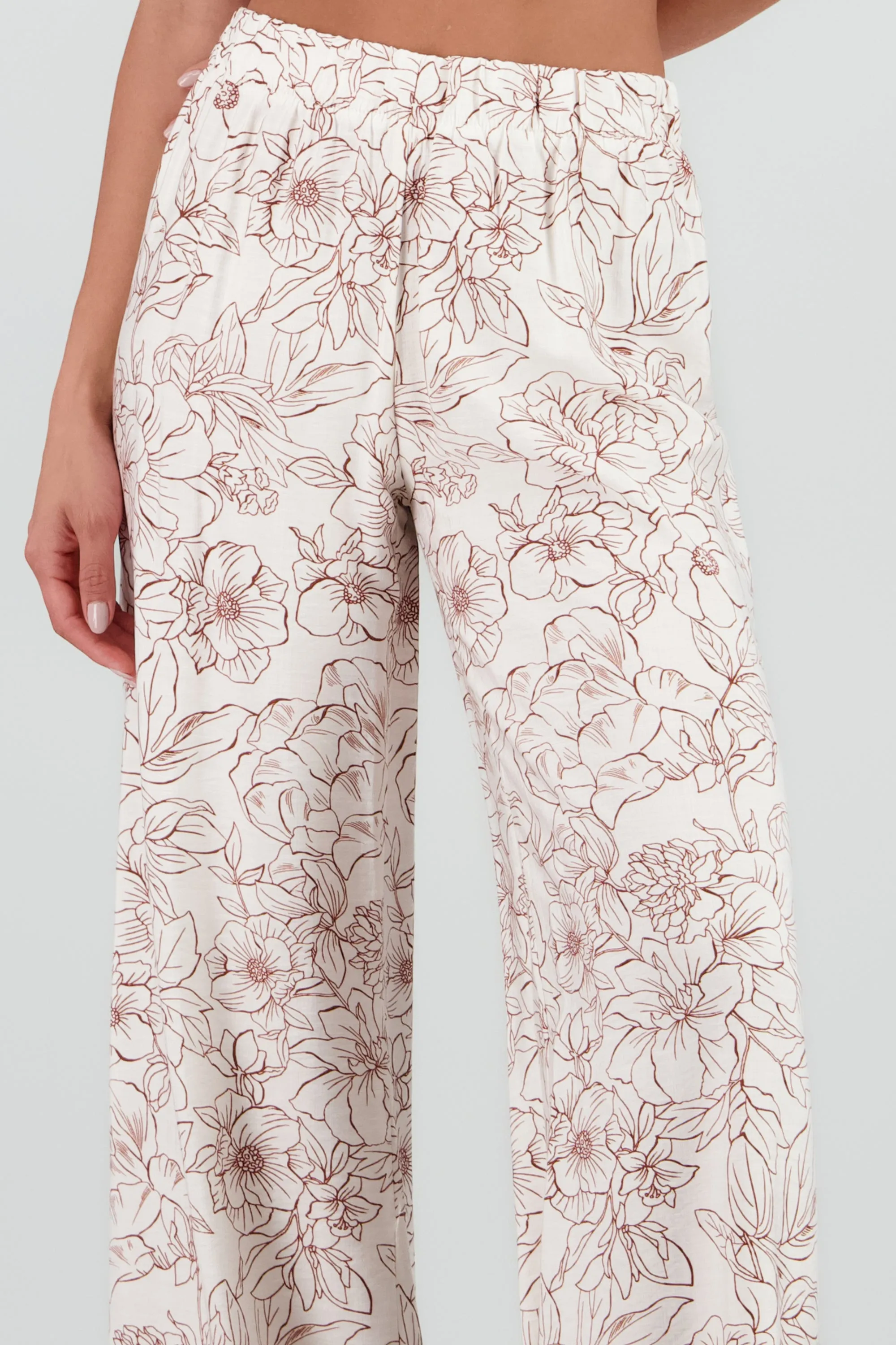 Pantalones amplio estampado flores sold by Shasa product image thumbnail 5