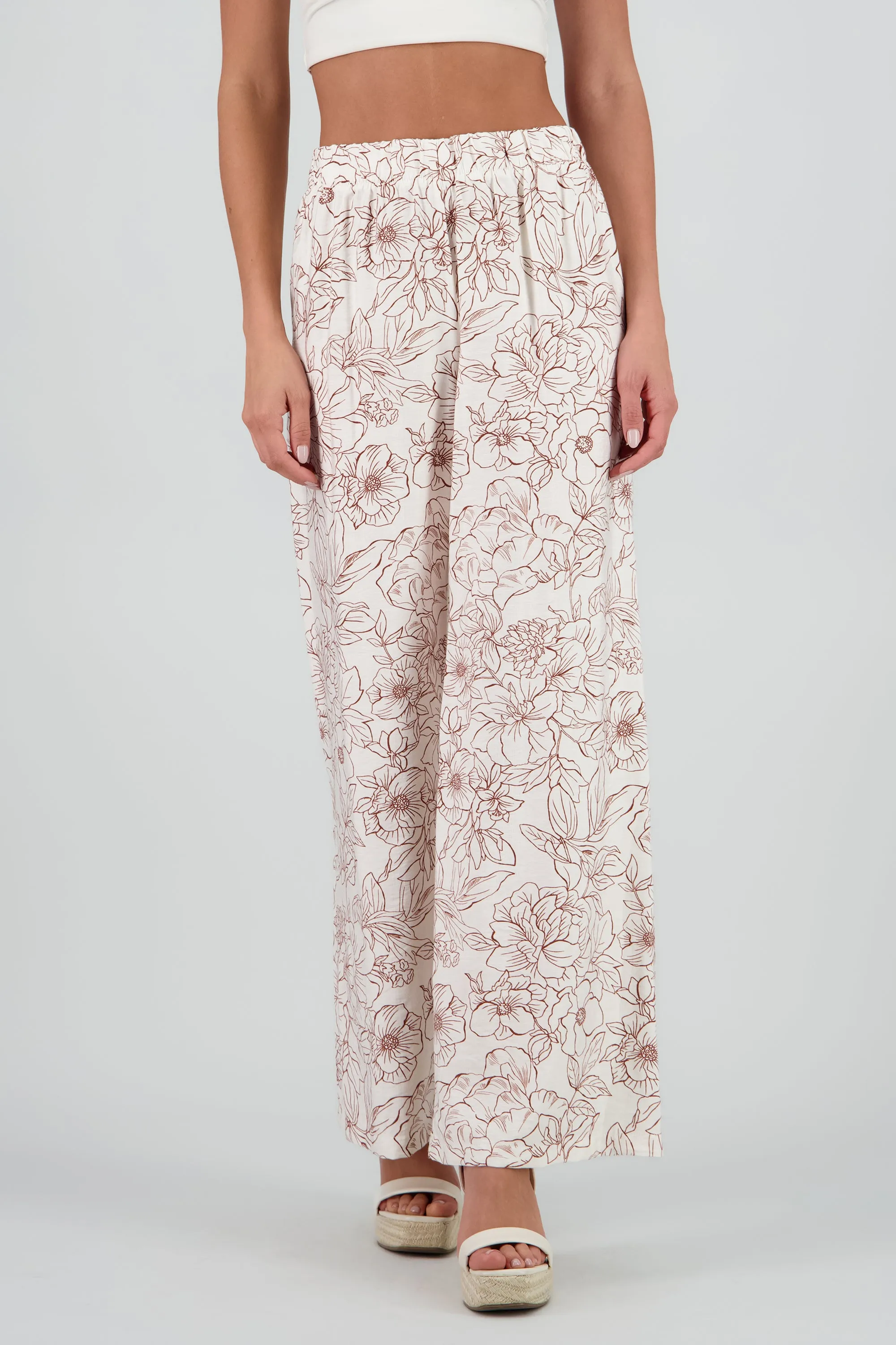 Pantalones amplio estampado flores sold by Shasa product image thumbnail 2