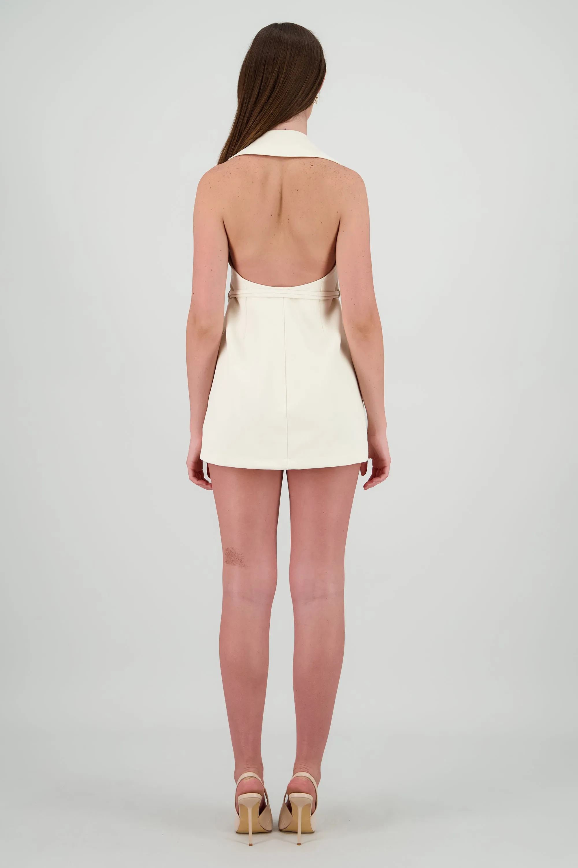 Vestido sastreado espalda abierta con cinto sold by Shasa product image thumbnail 3