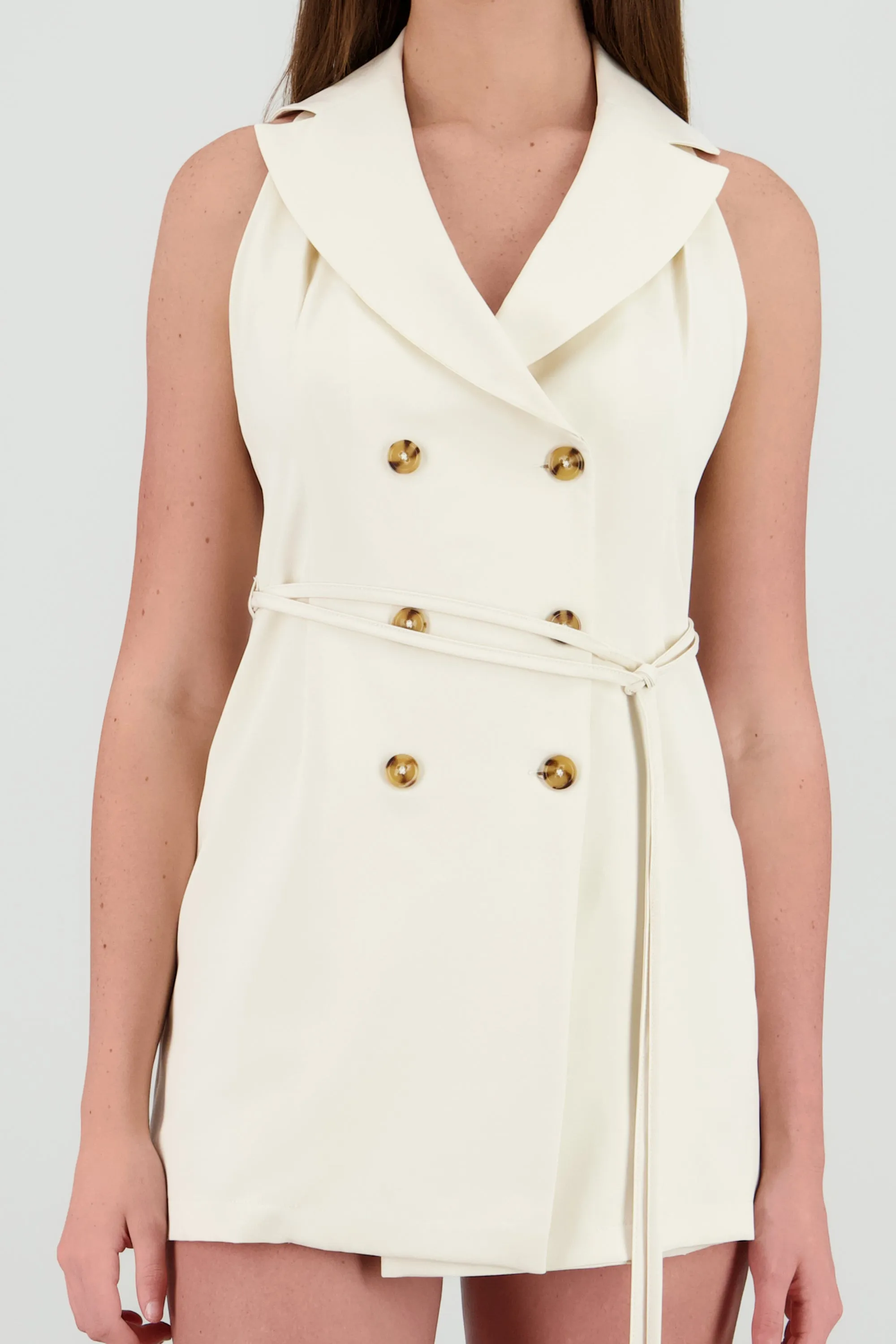 Vestido sastreado espalda abierta con cinto sold by Shasa product image thumbnail 5