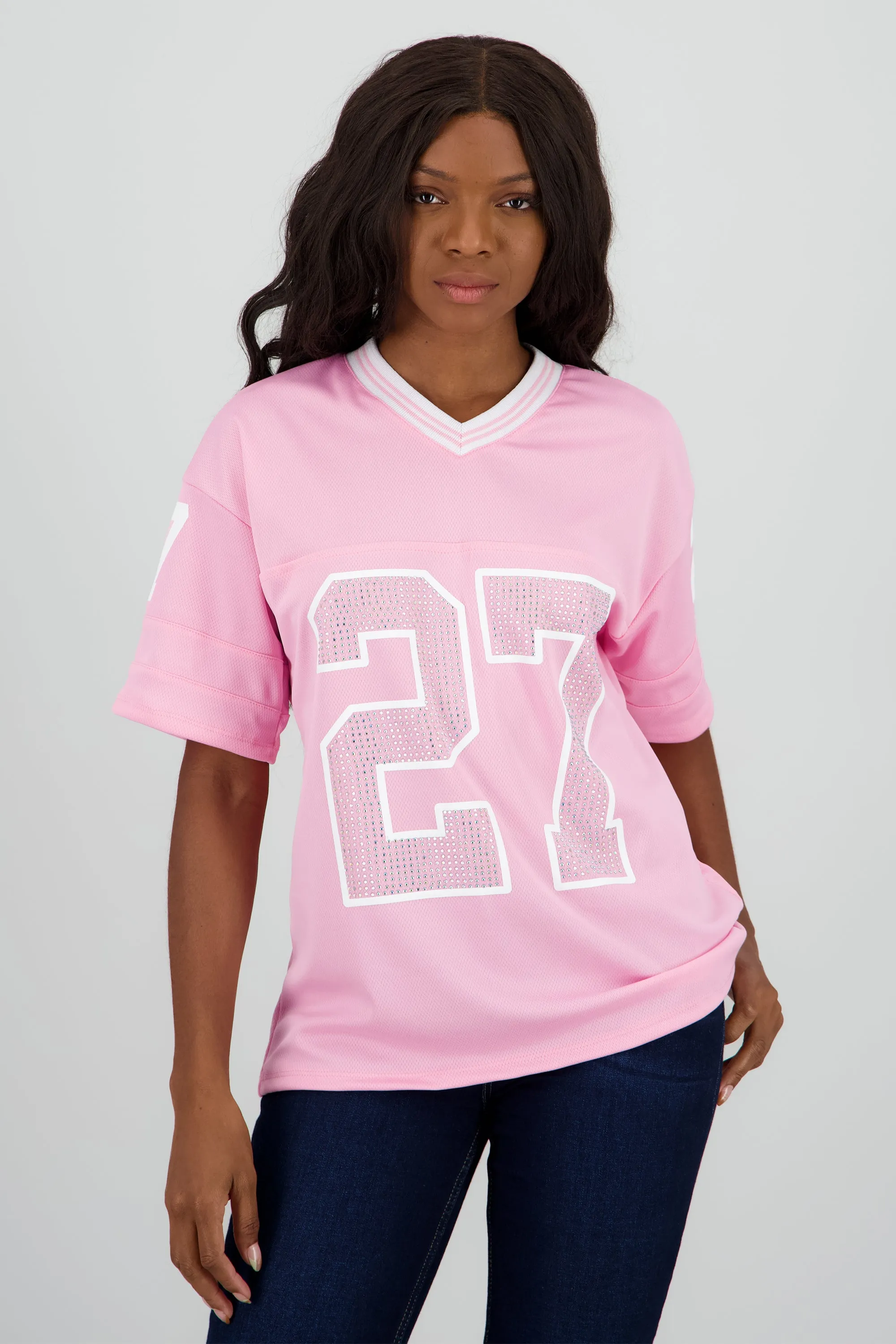 Playera deportiva numero brillos sold by Shasa