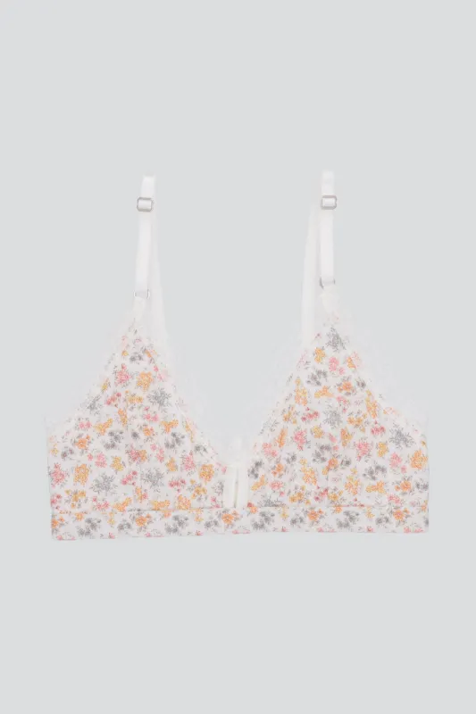 Bralette flores encaje sold by Shasa
