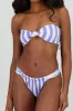 Bikini doble vista liso y rayas sold by Shasa