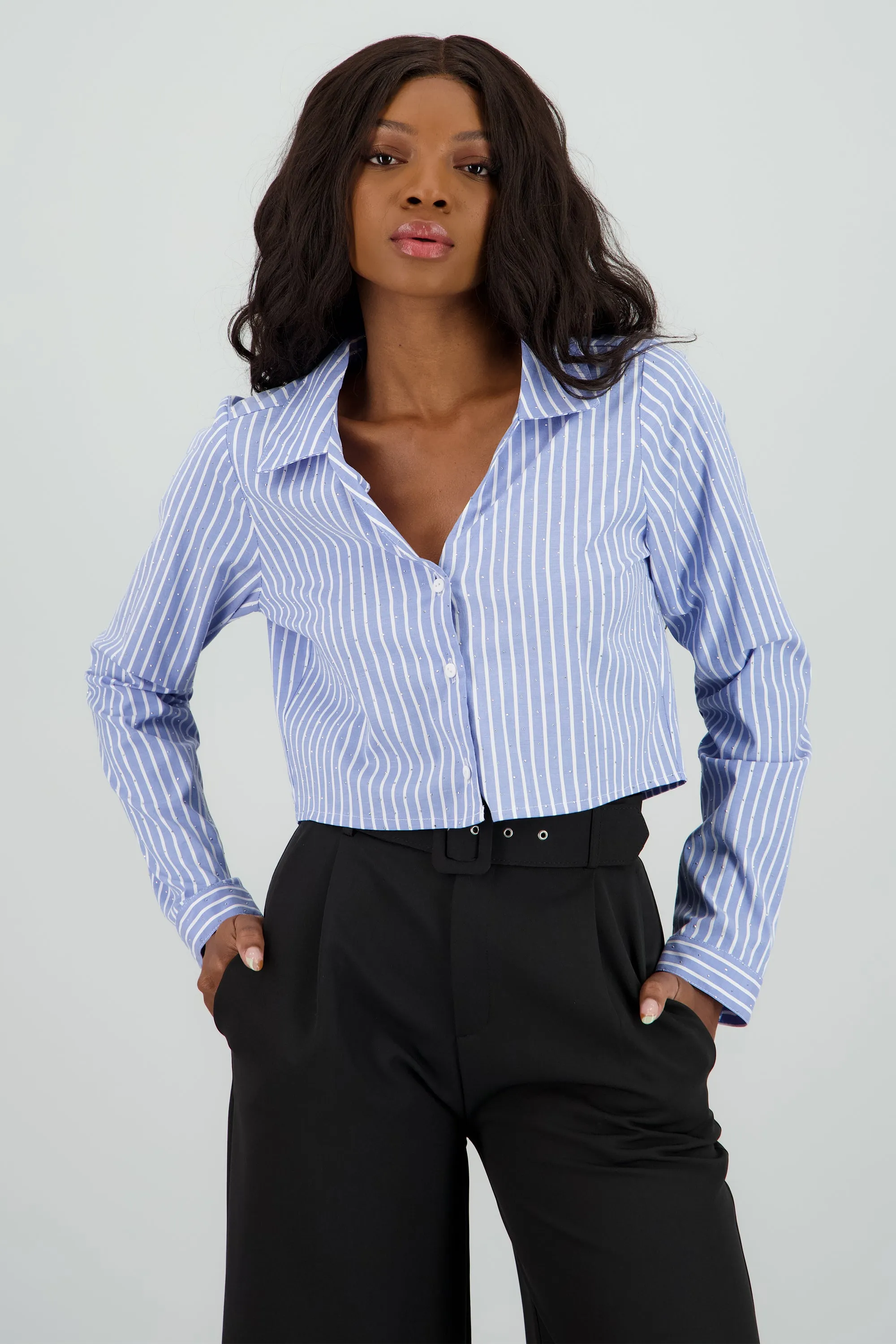 Camisa manga larga rayas con brillos sold by Shasa product image thumbnail 2