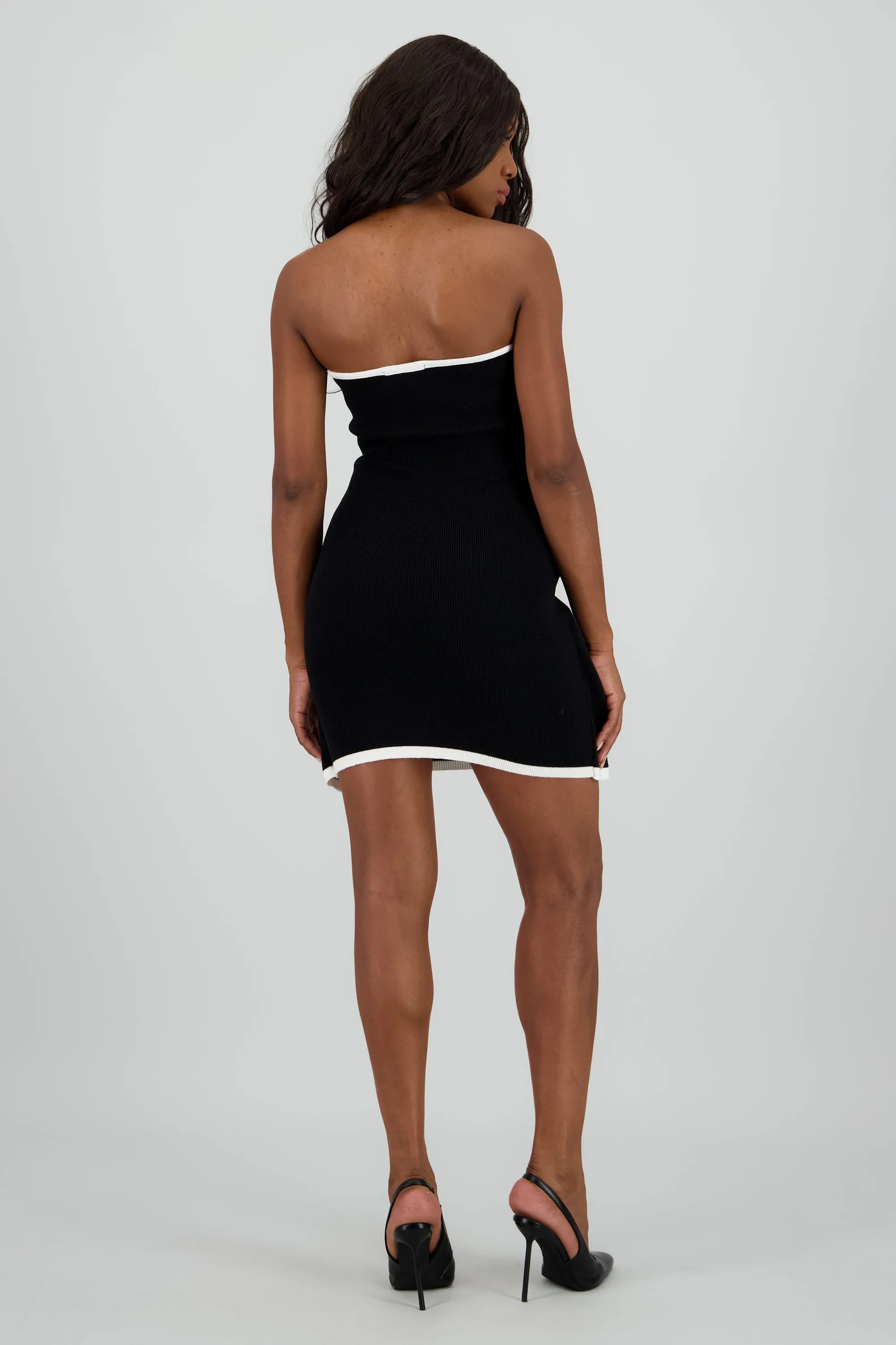 Vestido strapless detalle contraste lazo sold by Shasa product image thumbnail 4