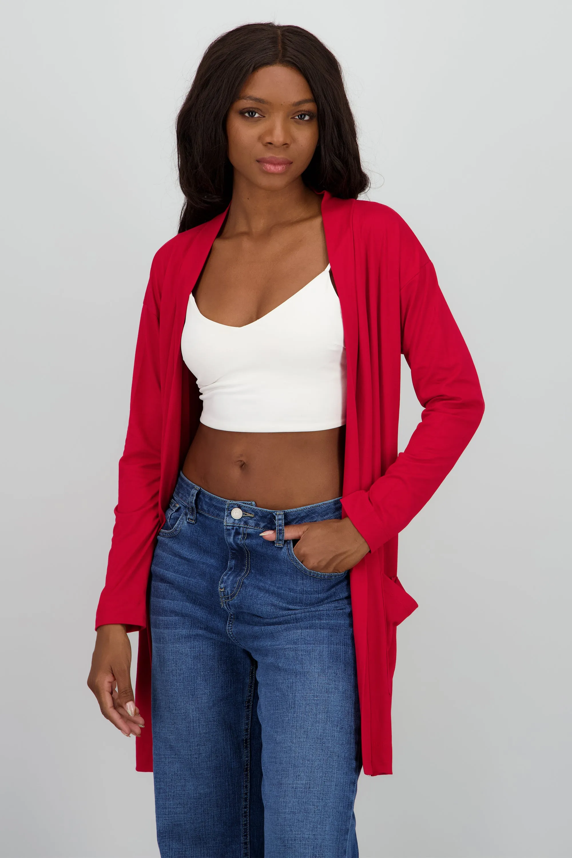 Cardigan manga larga sold by Shasa