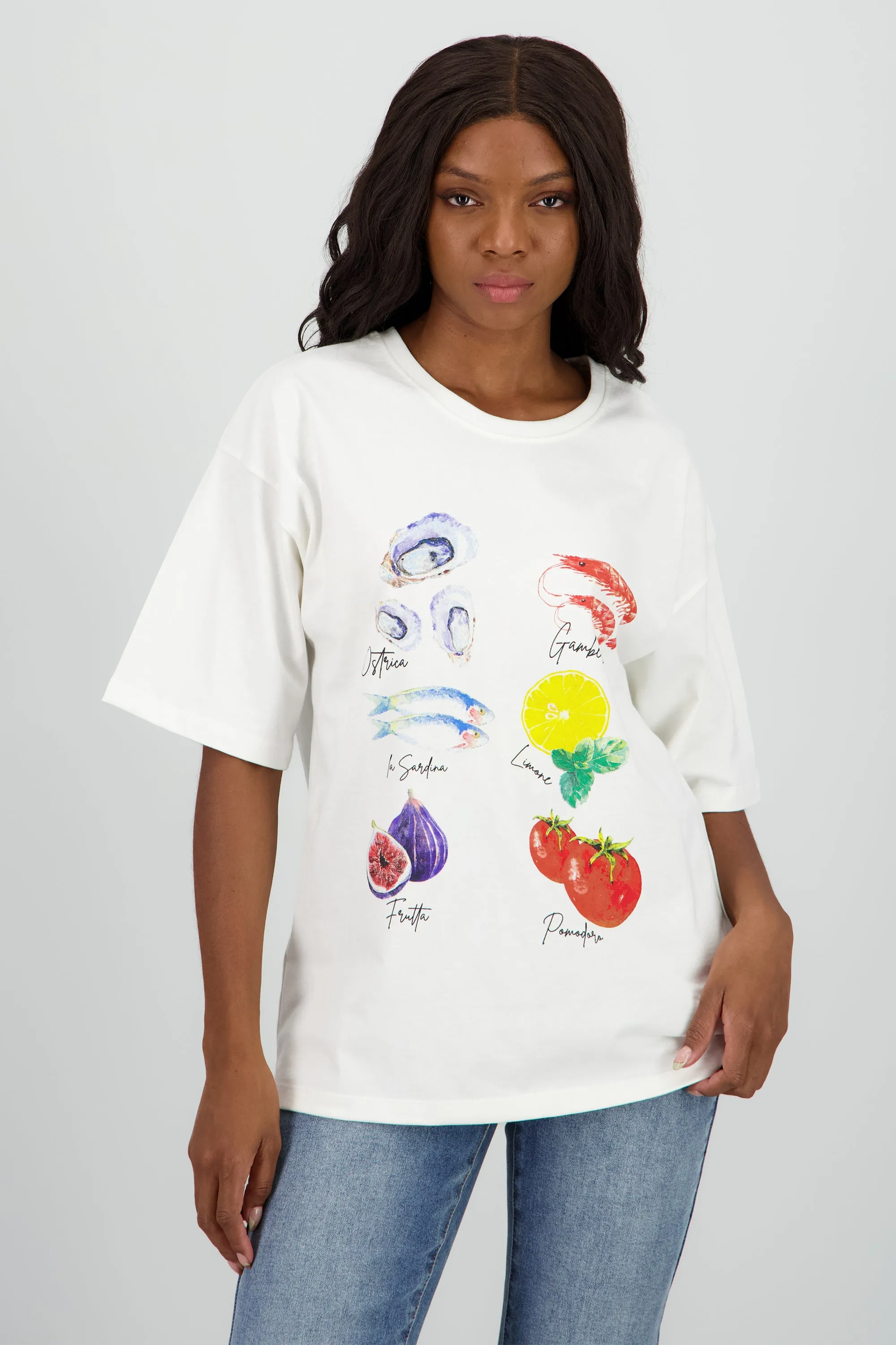 Playera estampada comida sold by Shasa