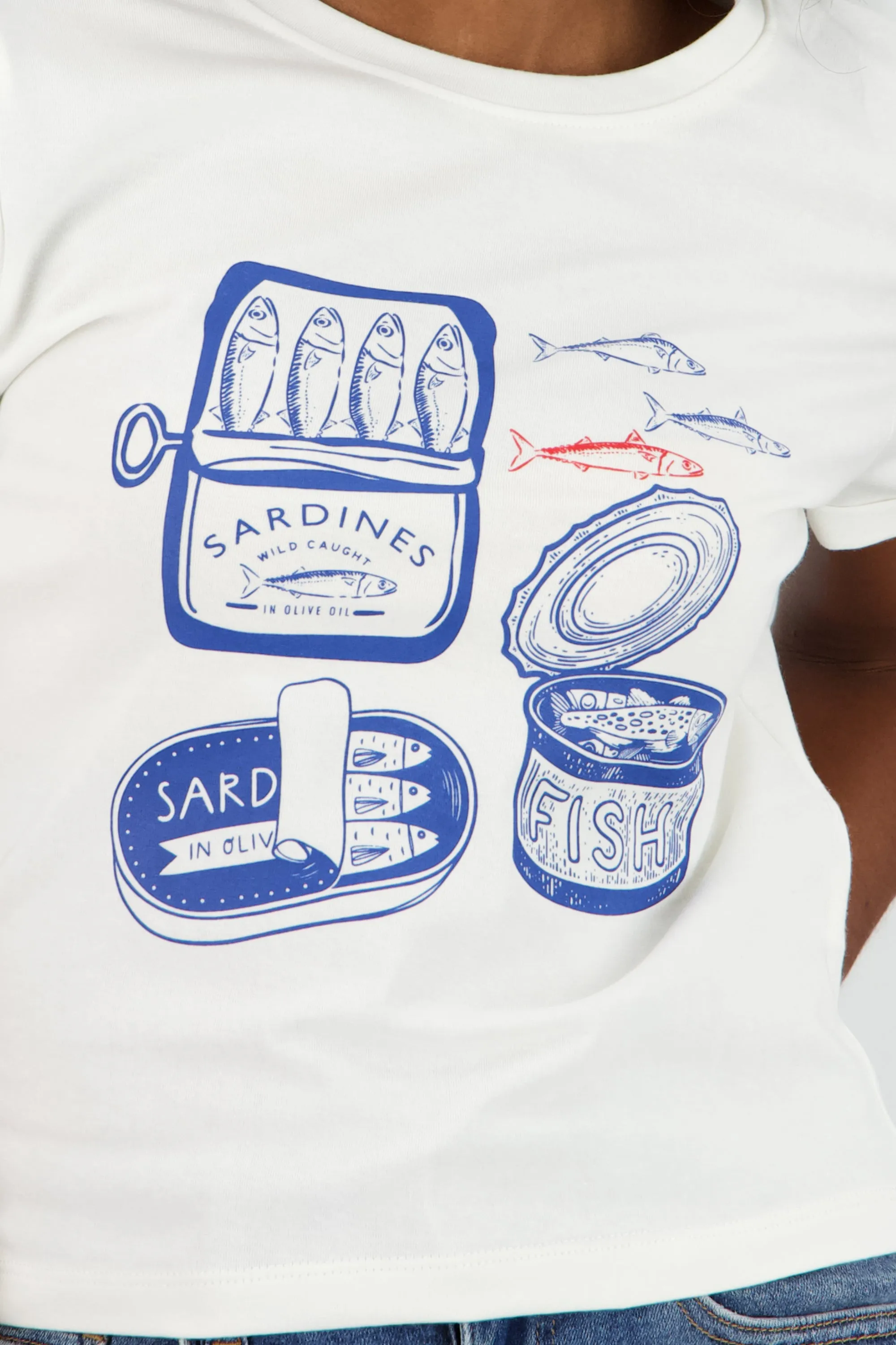 Playera estampada sardinas sold by Shasa product image thumbnail 5