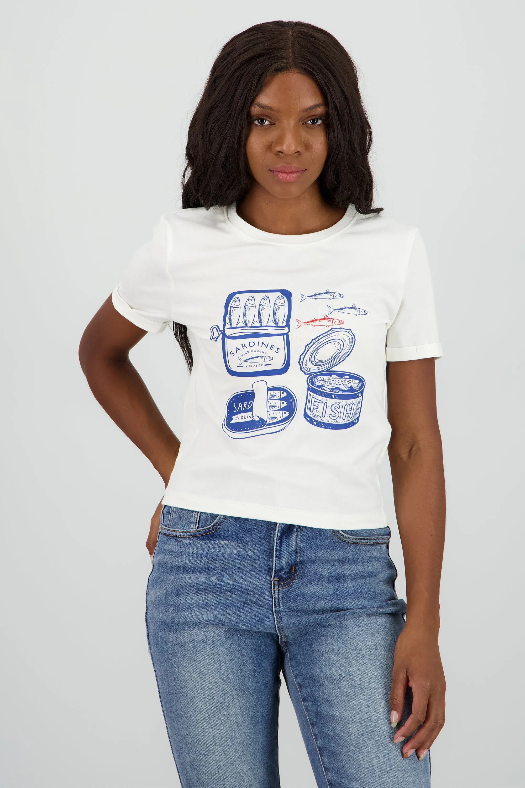 Playera estampada sardinas sold by Shasa product image thumbnail 2