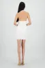 Vestido mini cuello cascada halter sold by Shasa
