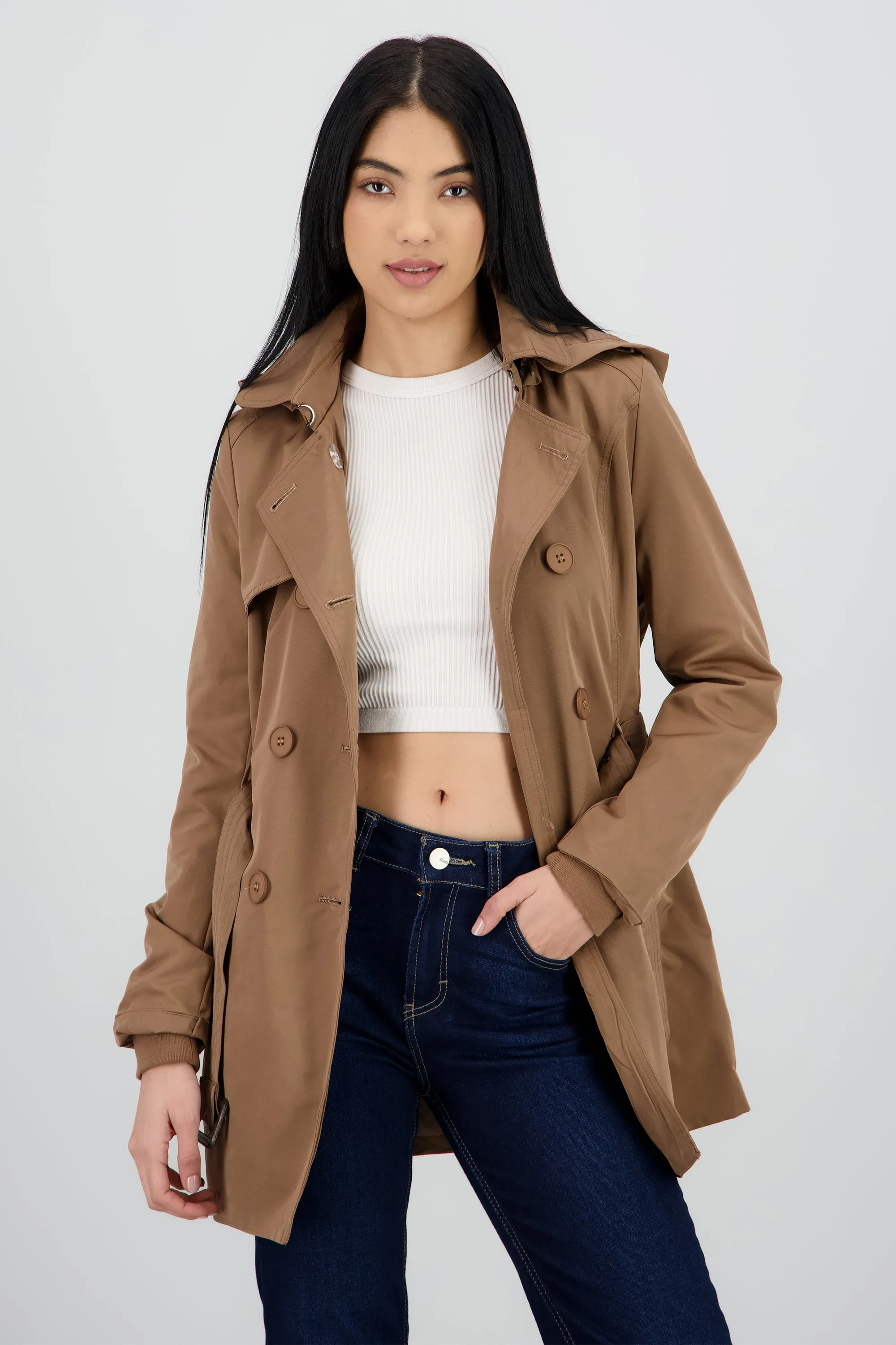 Gabardina botonoes monocromaticos sold by Shasa