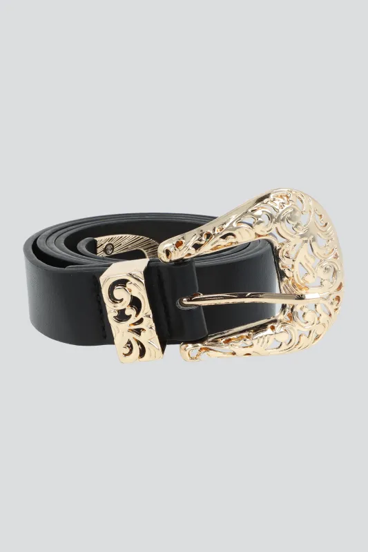 Cinturon hebilla western garigoleada sold by Shasa