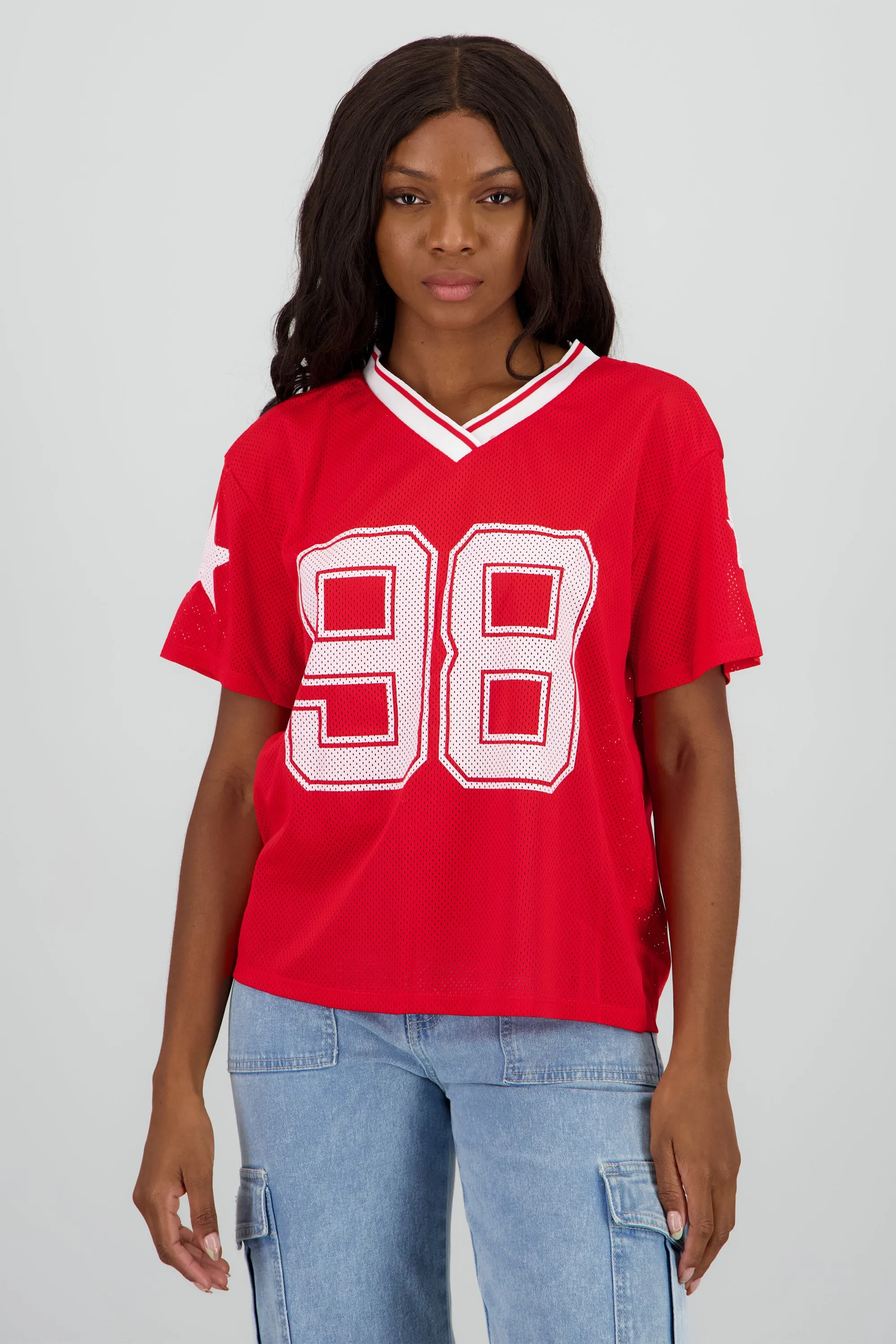 Playera over estampado numero sold by Shasa