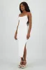 Vestido maxi red textura sold by Shasa