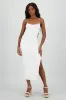 Vestido maxi red textura sold by Shasa