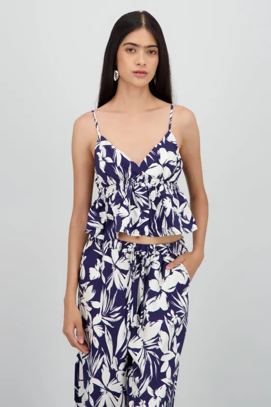 Blusa peplum tirantes estampado sold by Shasa