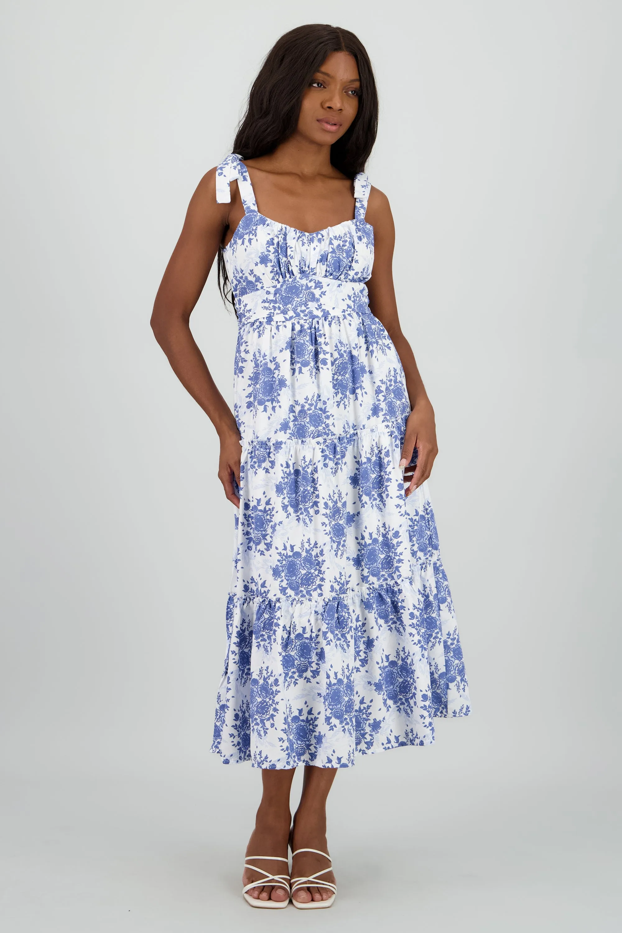 Vestido maxi olanes estampado flores sold by Shasa product image thumbnail 2